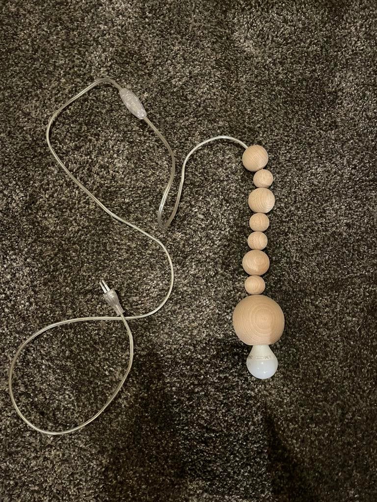 Lamp houten bollen (gratis verzending), Enlèvement ou Envoi, Comme neuf