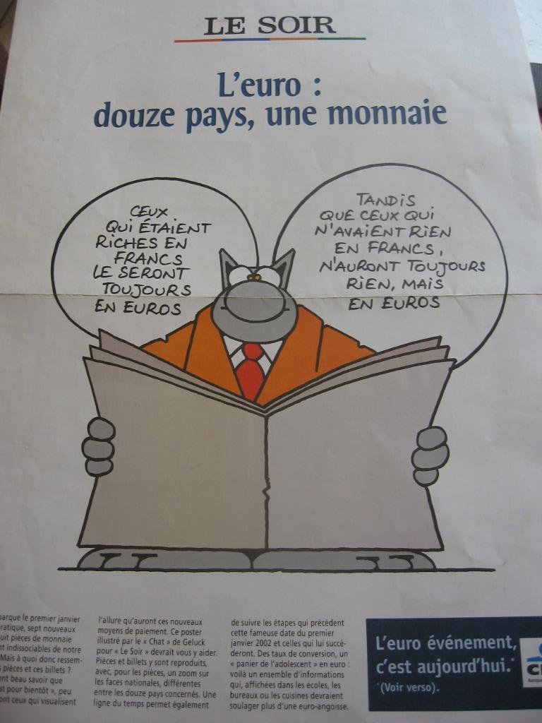 Reclame voor Philippe Geluck's Cat tijdens de release van, Ophalen of Verzenden, Zo goed als nieuw, Overige typen
