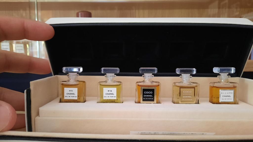 Coffret asiatique 5 miniatures Chanel, Collections, Enlèvement ou Envoi