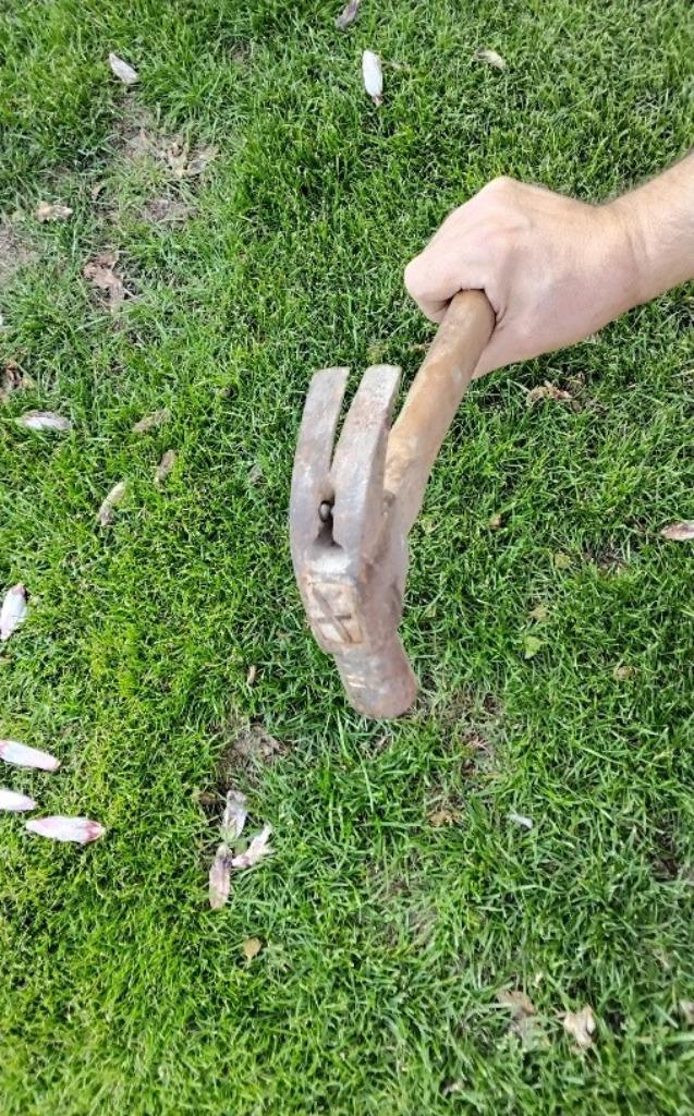 marteau à dents de charpentier, Enlèvement, Utilisé