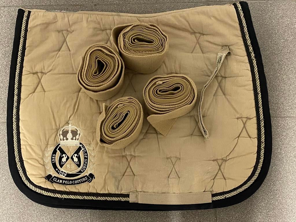 Zadeldoek dressuur met bandages HV polo, Dieren en Toebehoren, Ophalen, Gebruikt