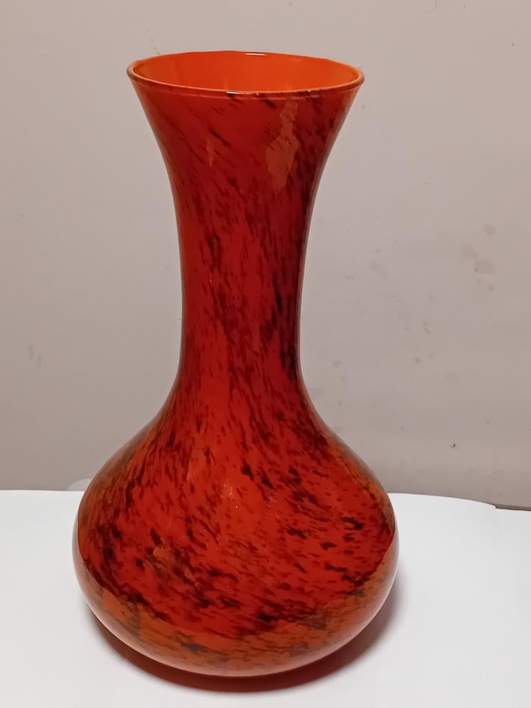 Vintage opaline glazen vaas uit Florence, Antiek en Kunst, Antiek | Glaswerk en Kristal, Ophalen of Verzenden