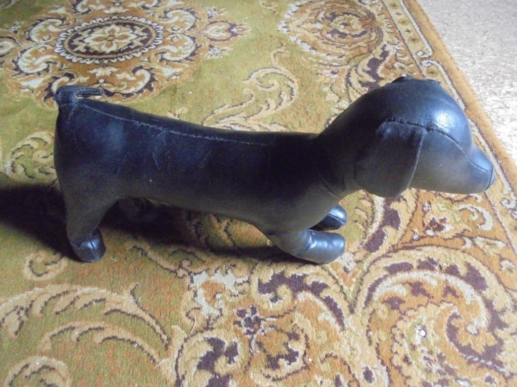paspop mannequin hond zwarte skai, Ophalen of Verzenden, Zo goed als nieuw, Paspop
