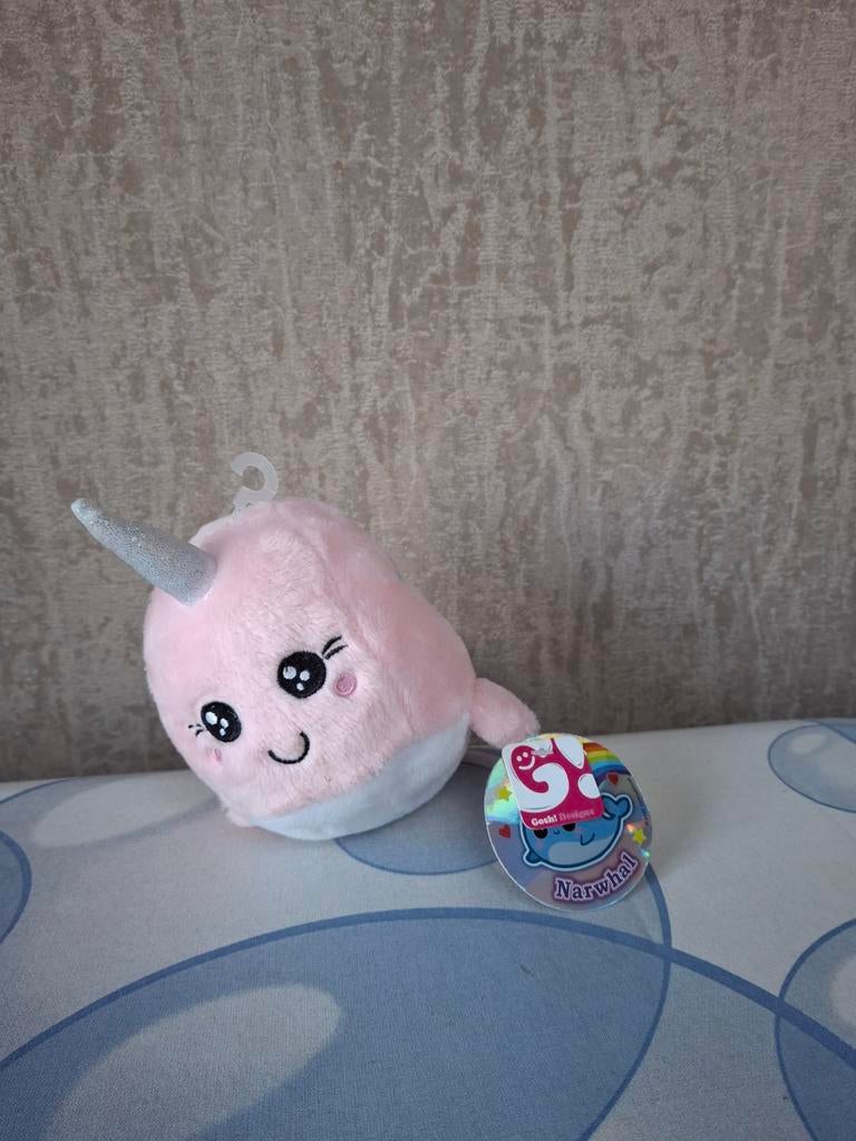 Narwhal knuffel, dolfijn, Ophalen
