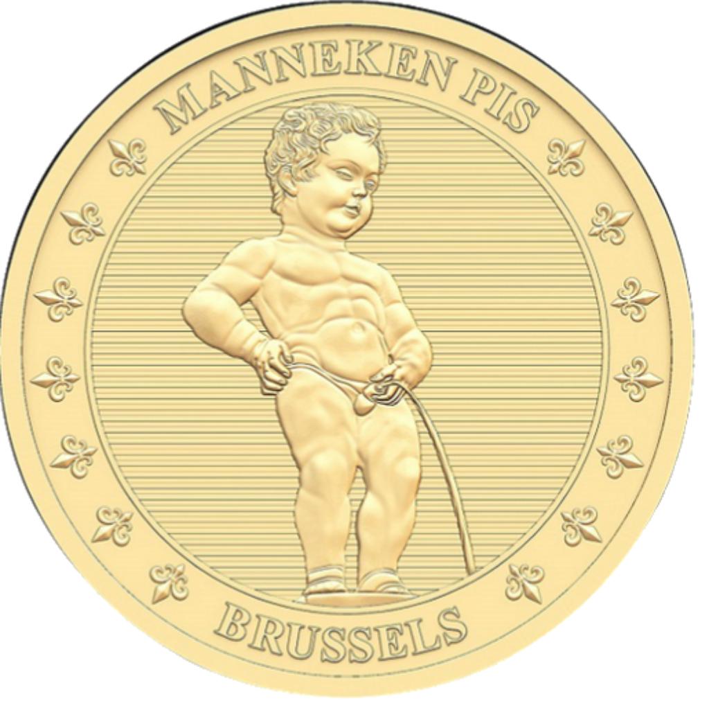 Belgique National Token Maneken Pis, Enlèvement ou Envoi, Belgique, Or