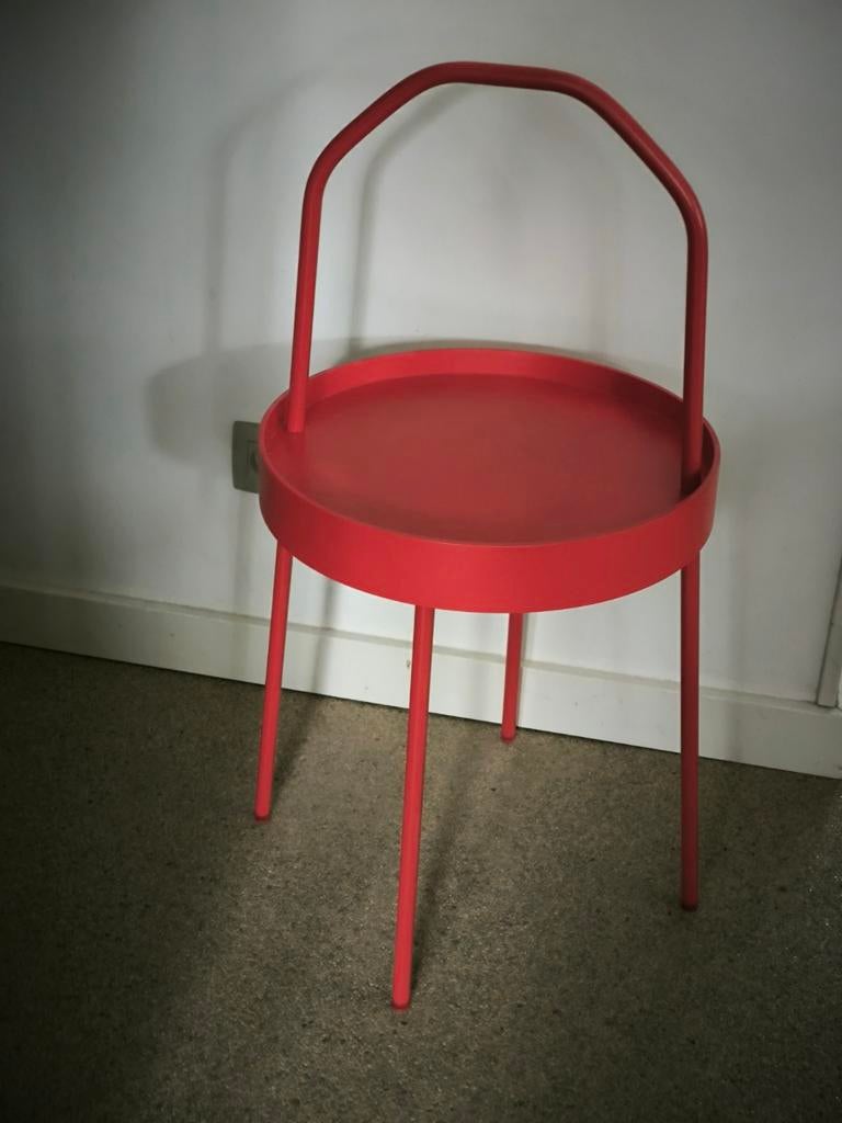 Table en bois et métal, Enlèvement, Comme neuf, Bois