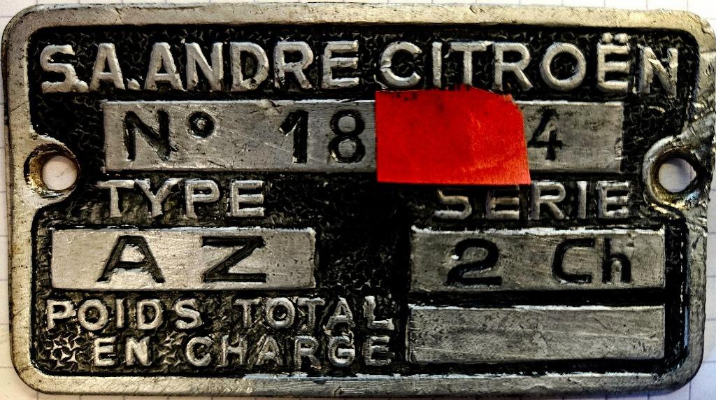 chassisplaat 2PK uit afbraak, Auto-onderdelen, Ophalen of Verzenden, Gebruikt, Citroën