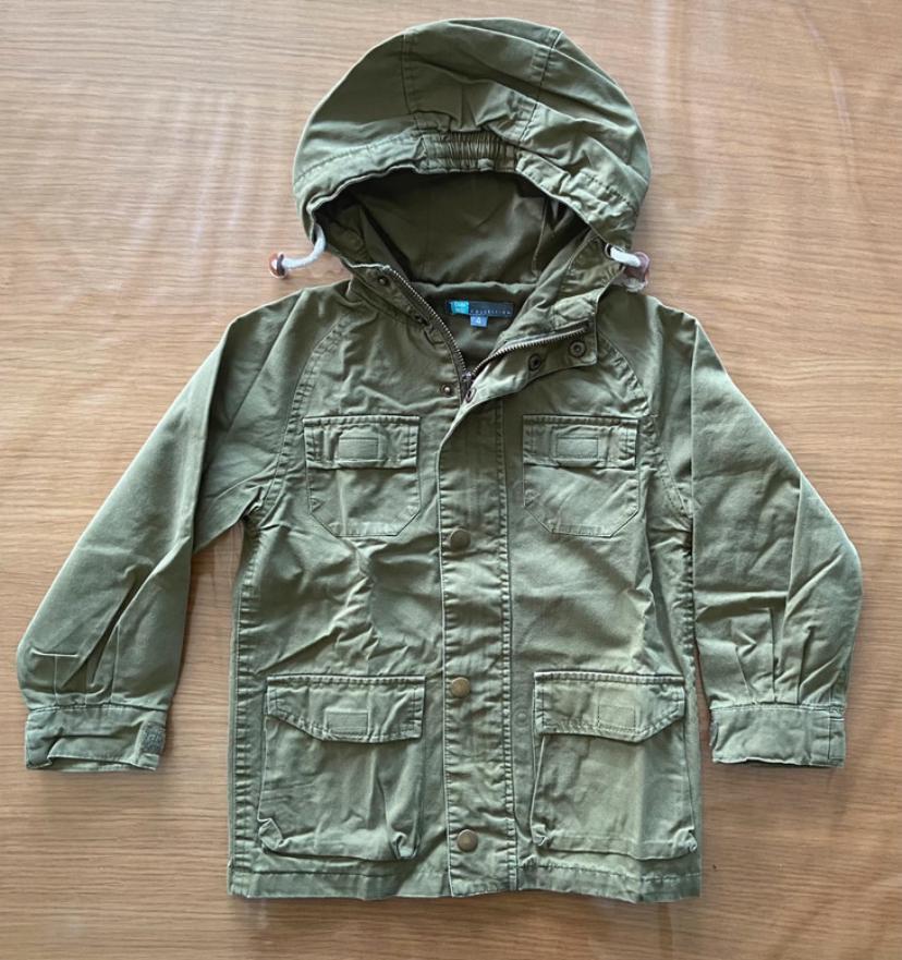 Veste / Parka kaki - 4 ans - 7€, Garçon, TQF, Enlèvement ou Envoi, Comme neuf