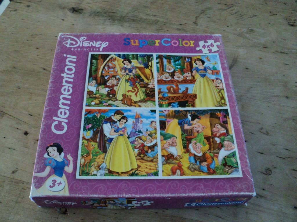 puzzels 4x6 stukken Sneeuwwitje en de 7 dwergen, Kinderen en Baby's, Ophalen of Verzenden