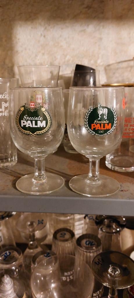 2  oude  proefglaasjes PALM, Verzamelen, Biermerken, Ophalen of Verzenden, Palm