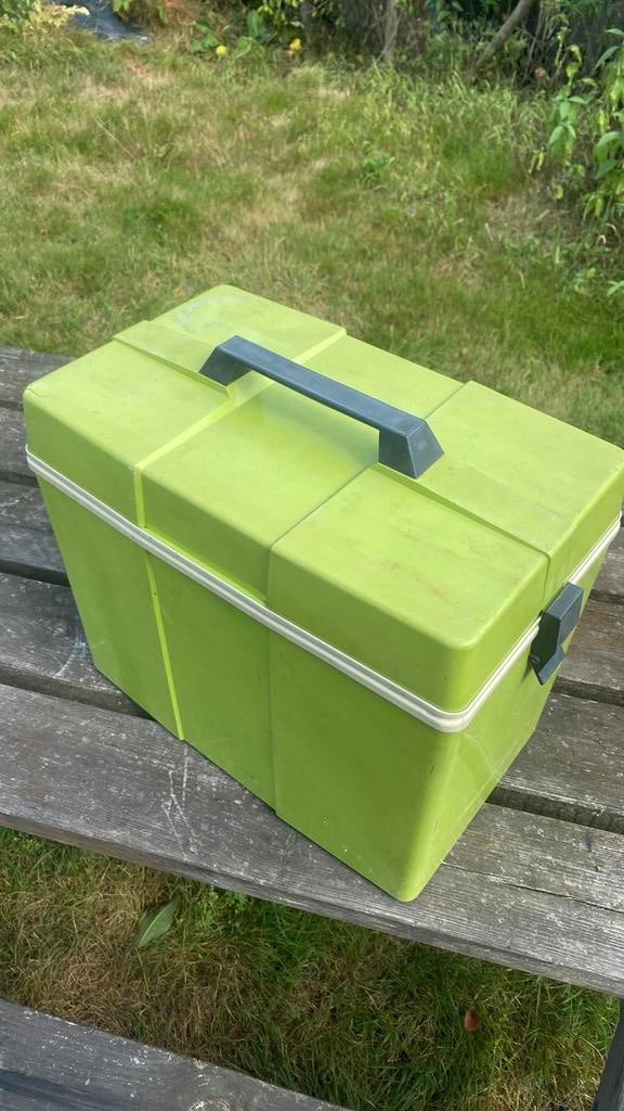 Koelbox retro groen, Caravans en Kamperen, Koelboxen, Ophalen, Gebruikt, Koelbox