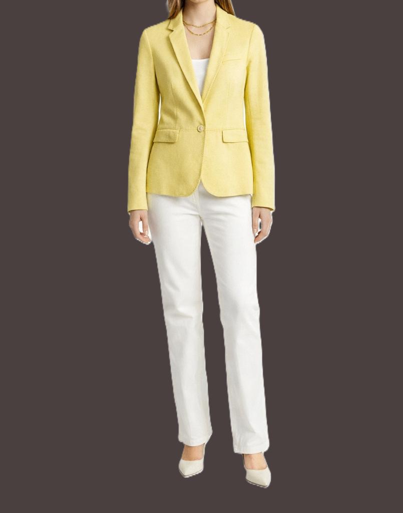 Blazer Massimo Dutti taille 36/38, Taille 38/40 (M), Comme neuf, Manteau, Jaune