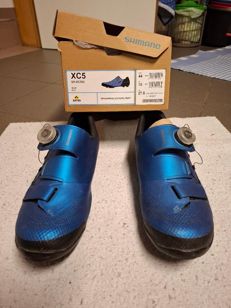 SHIMANO XC5 bleu, Enlèvement, Utilisé, Chaussures