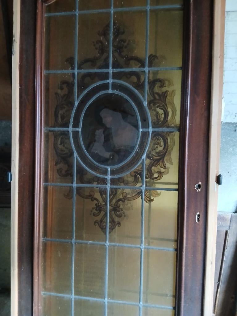 porte en verre au plomb, Enlèvement