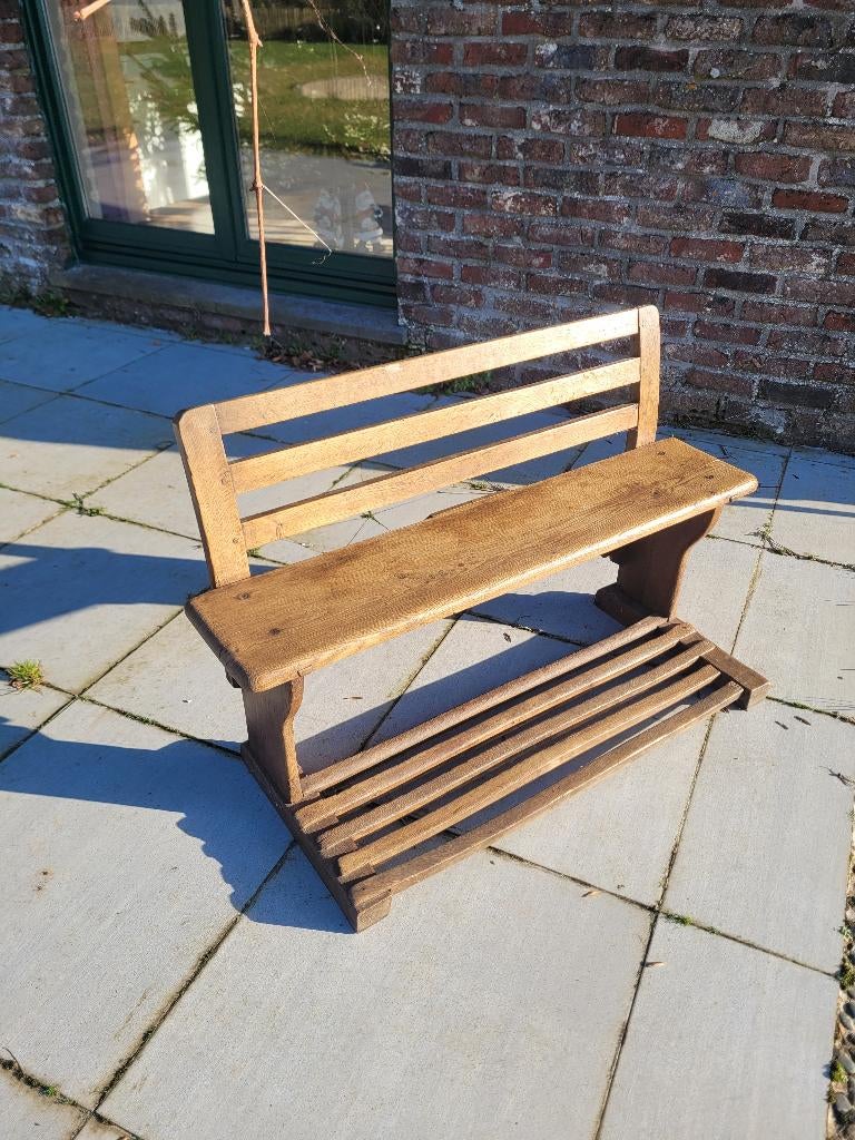 MAGNIFIQUE ANCIEN BANC VINTAGE EN CHÊNE, Enlèvement ou Envoi