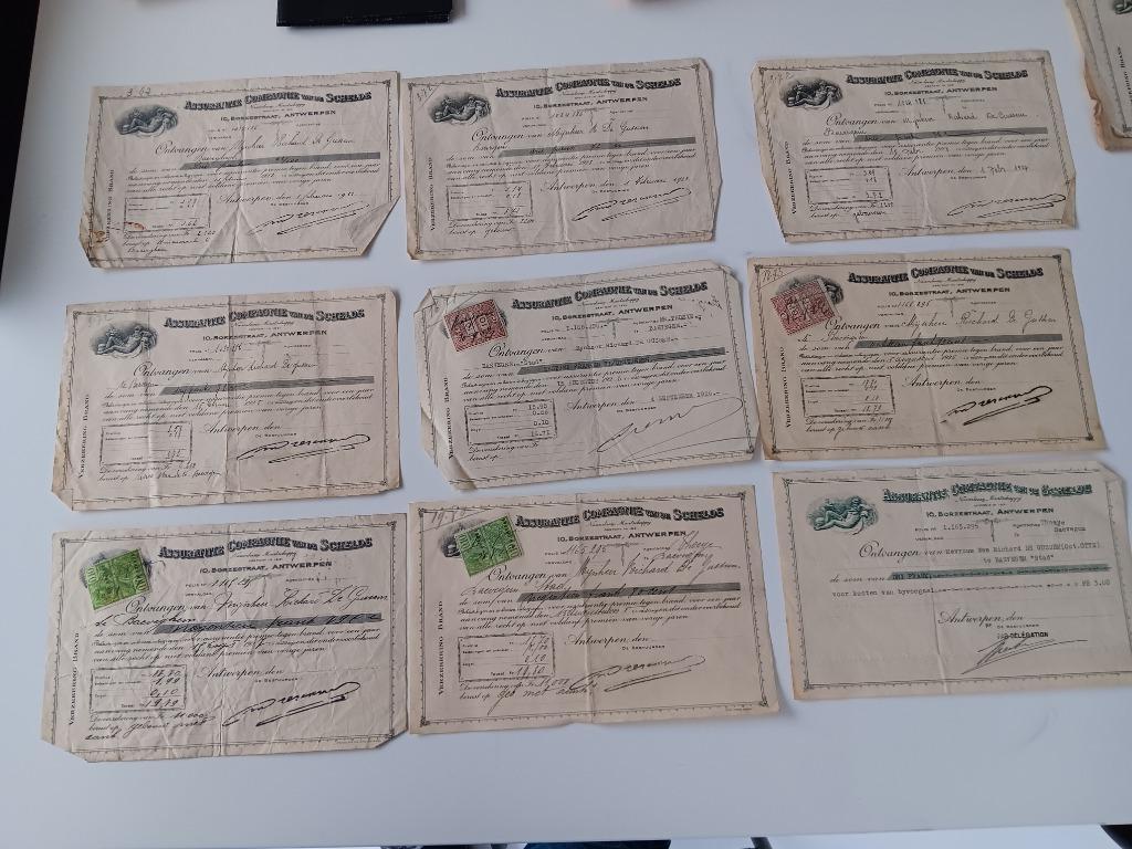 Ancienne compagnie d'assurance Schelde Antwerp 1925, Enlèvement ou Envoi, Utilisé