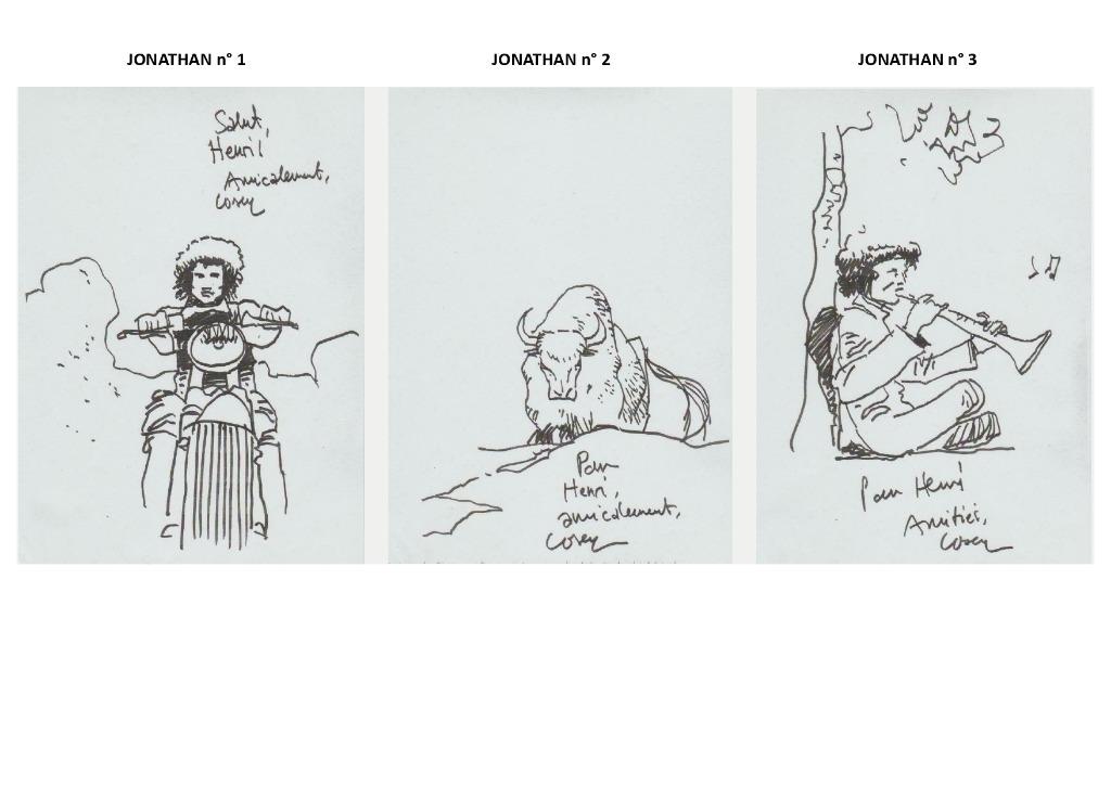 JONATHAN (Cosey) Série 17 albums - 3 dessins dédicacés, Livres, BD, Enlèvement