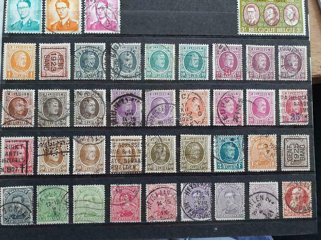 Verzameling Belgische postzegels in mooi album, Timbres & Monnaies, Timbres | Europe | Belgique, Affranchi, Europe, Enlèvement ou Envoi