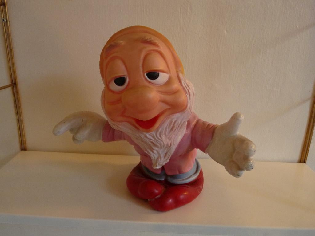 vintage pieppop Walt Disney kabouter Sneeuwwitje, Ophalen of Verzenden
