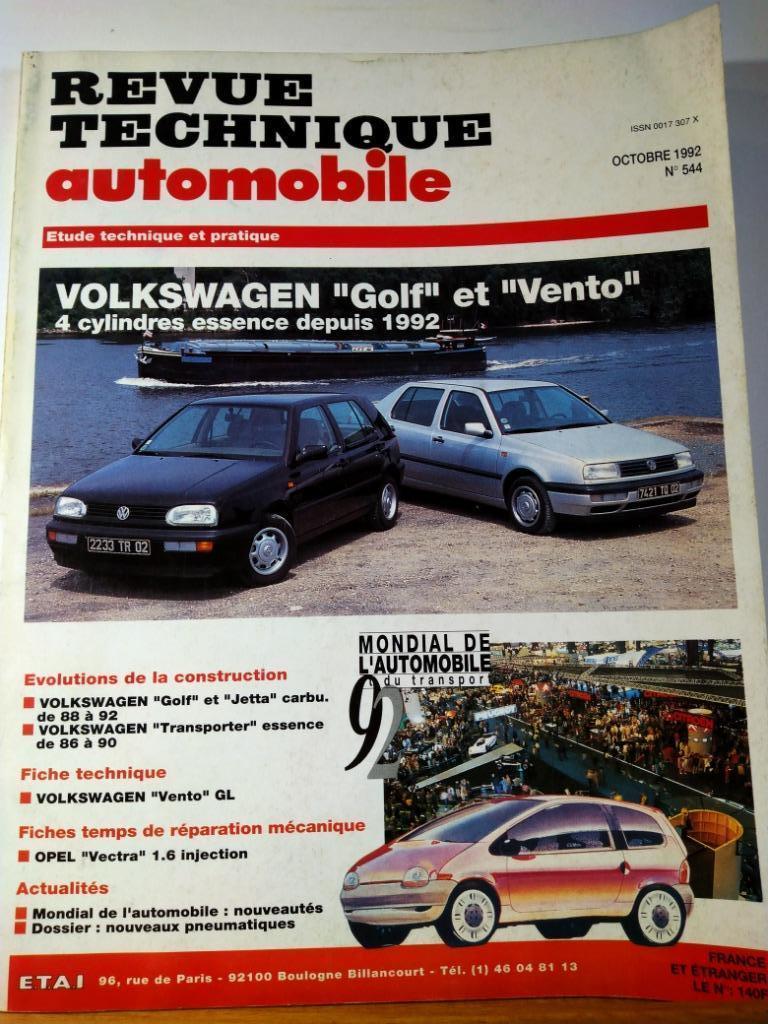 RTA - Volkswagen Golf - Vento - Jetta - n 544, Auto diversen, Handleidingen en Instructieboekjes, Verzenden