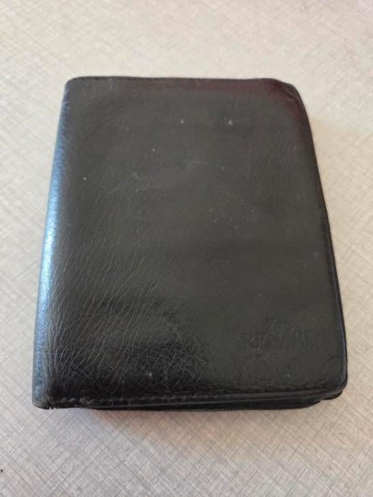 Portefeuille Renard leder, Handtassen en Accessoires, Portemonnees, Ophalen of Verzenden, Zo goed als nieuw, Zwart, Leder