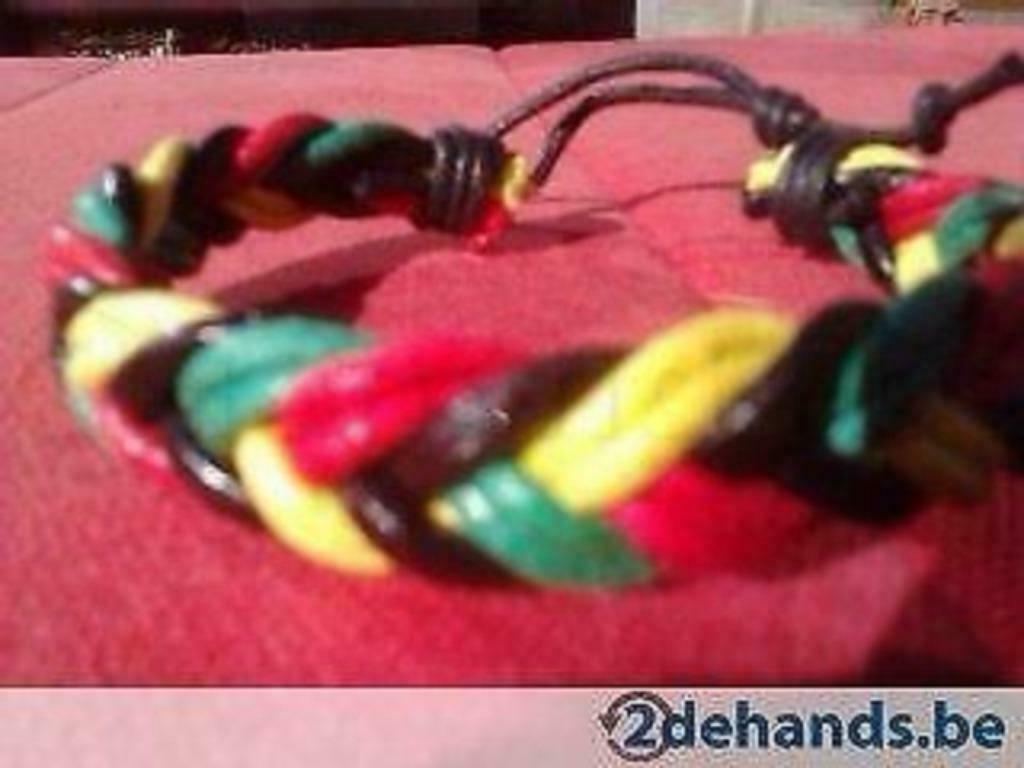 rasta-armband, Ophalen of Verzenden, Zo goed als nieuw, Overige kleuren, Overige materialen