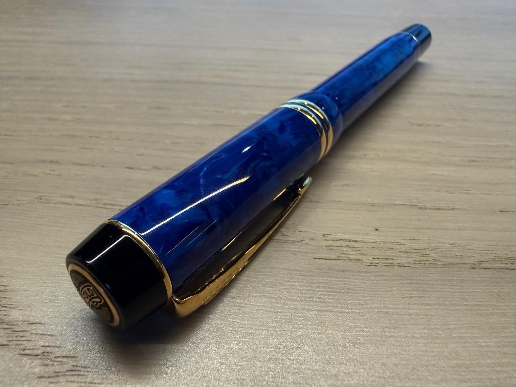 Parker Vintage Lapis Lazuli blue Mark II Vulpen (Zeldzaam), Verzamelen, Parker, Nieuw, Met doosje, Ophalen of Verzenden