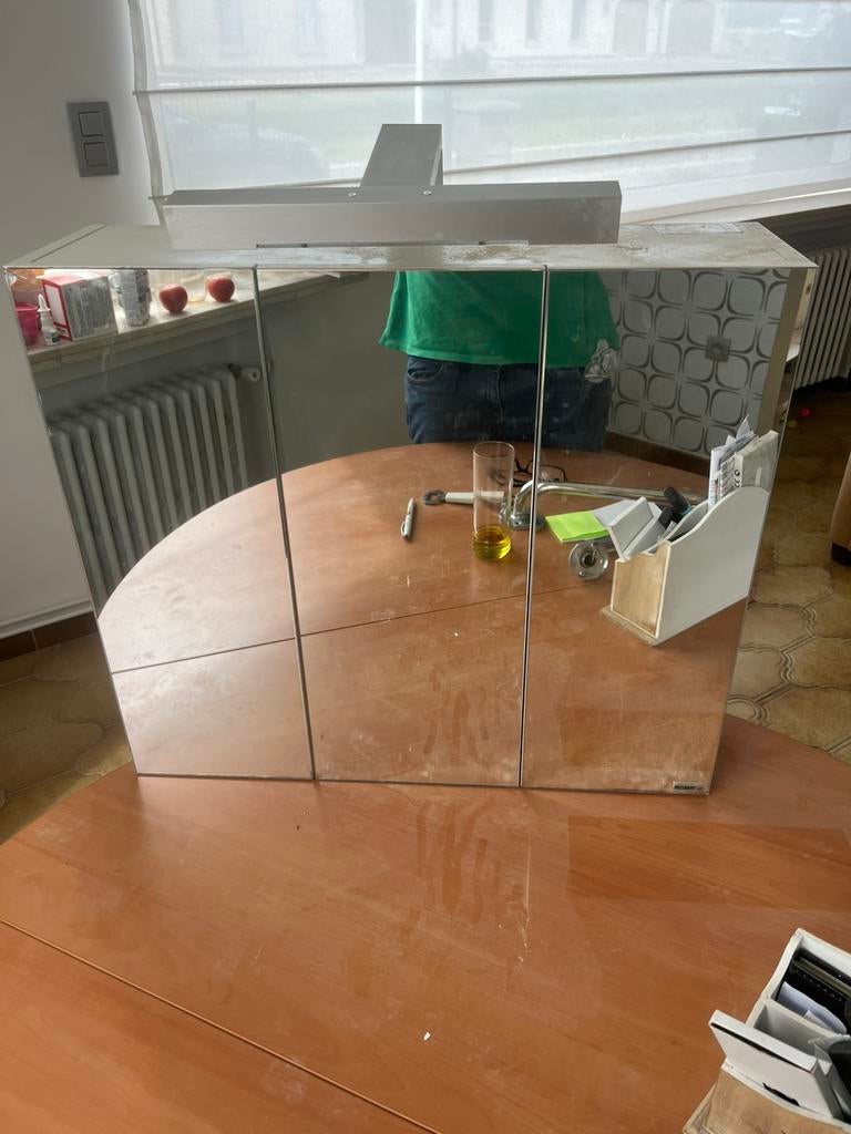 Spiegelkastje allibert. Met licht, Ophalen, Gebruikt, Rechthoekig