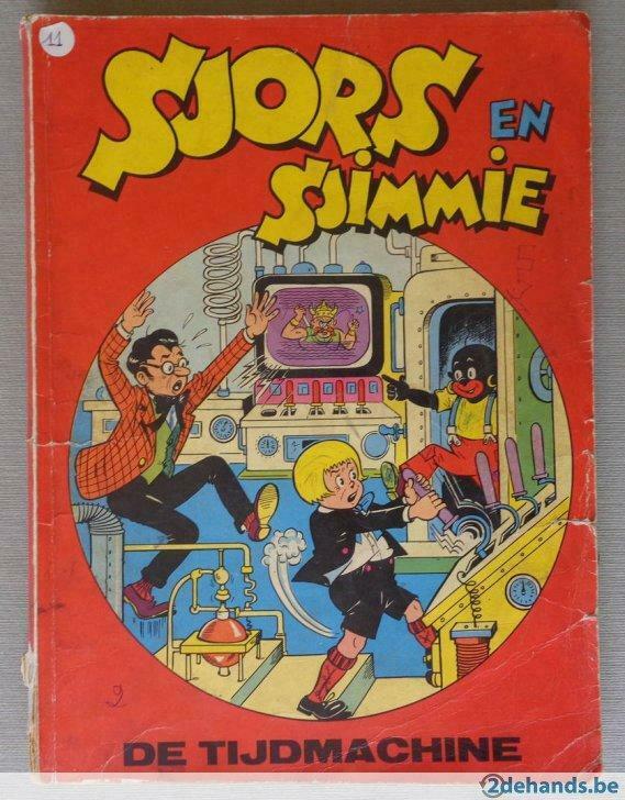 Sjors en Sjimmie de tijdmachine - 1e druk - 1960, Enlèvement ou Envoi, Utilisé
