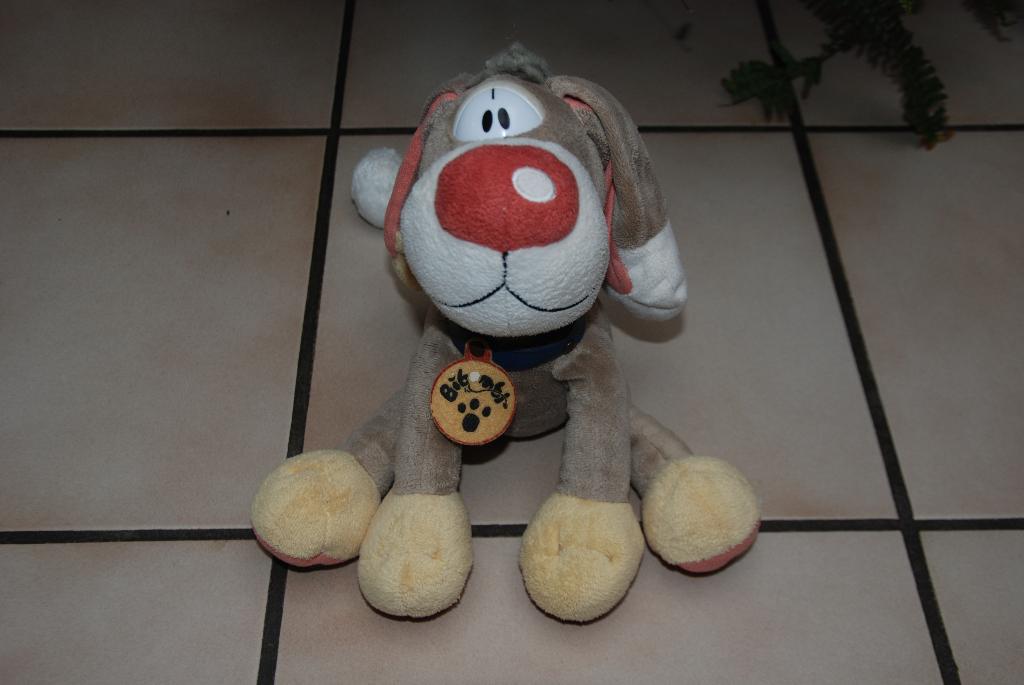 Knuffelhond Bibombl DIDDL DEPESCHE beige wit TB, Ophalen of Verzenden, Diddl, Zo goed als nieuw, Knuffel