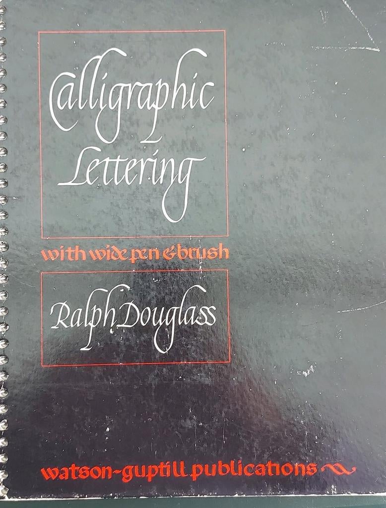 Calligraphie lettrage calligraphique avec stylo et pinceau, Enlèvement ou Envoi, Utilisé, Papier, Carnet de croquis ou à dessin