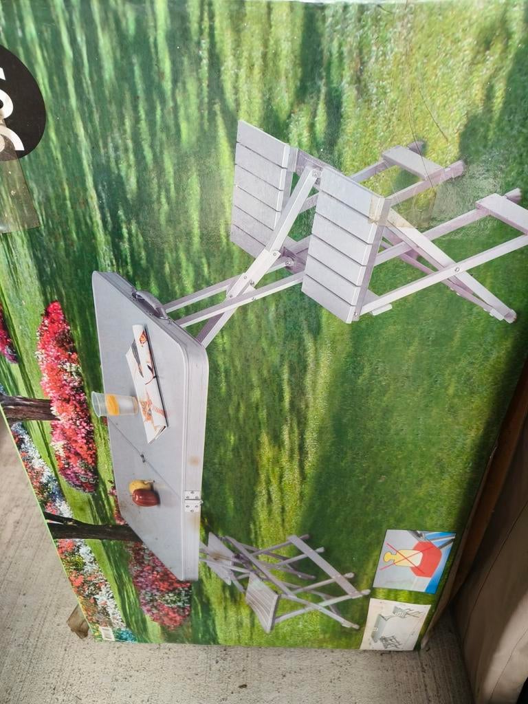 Handige opbergtafel met 4zittingen. In hele goede staat., Caravans en Kamperen, Ophalen, Zo goed als nieuw