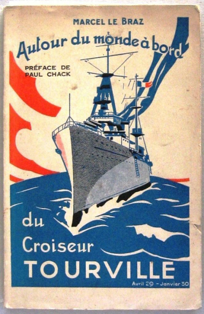 Autour du Monde à bord du Croiseur Tourville 1930 Pacific, Antiek en Kunst, Antiek | Boeken en Manuscripten, Ophalen of Verzenden