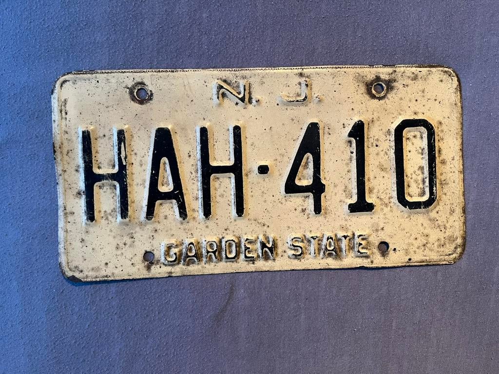 Nummerplaat USA NJ, Verzamelen, Verzenden, Gebruikt, Auto's