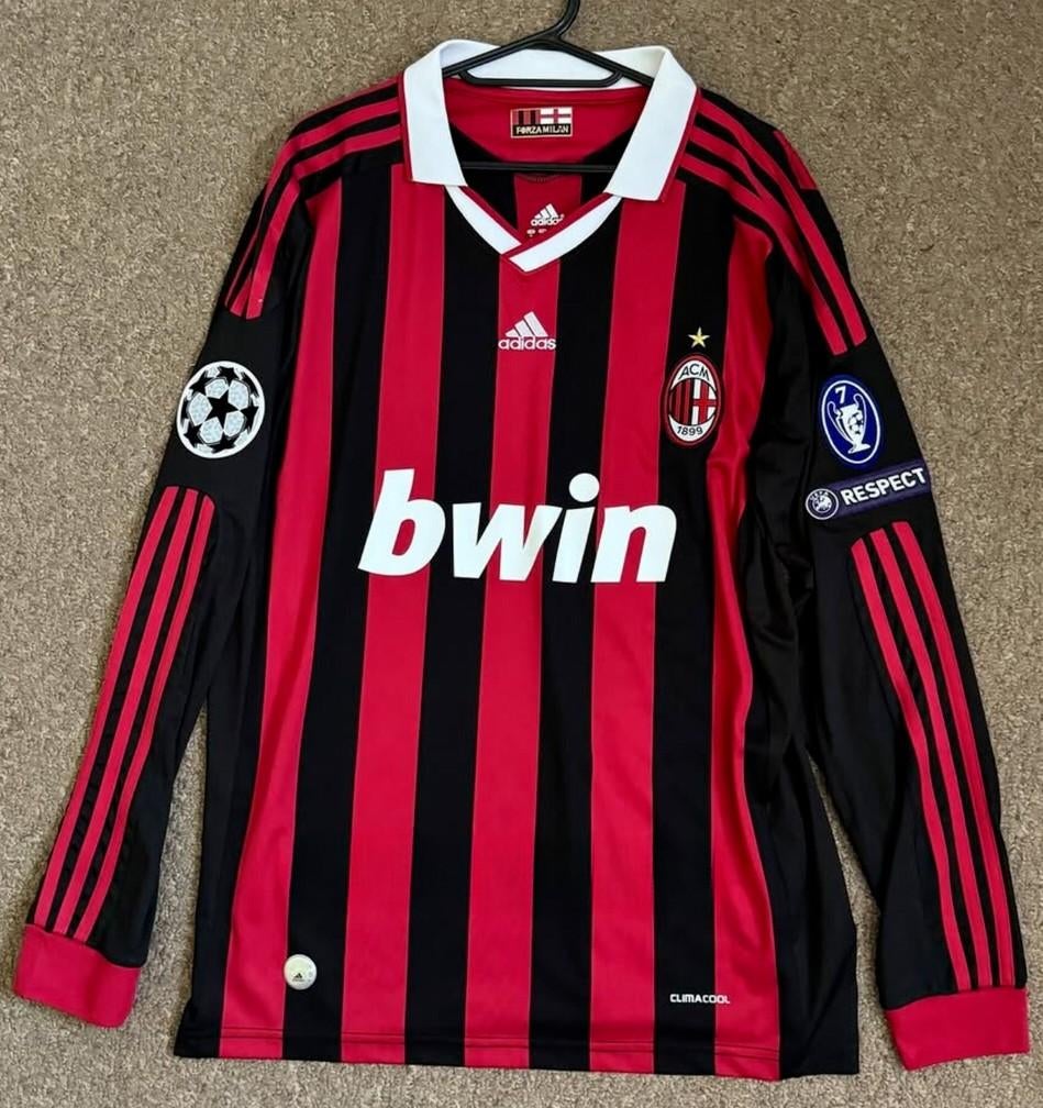 AC Milan Ronaldinho Voetbalshirt Champions League 2010, Ophalen of Verzenden, Zo goed als nieuw