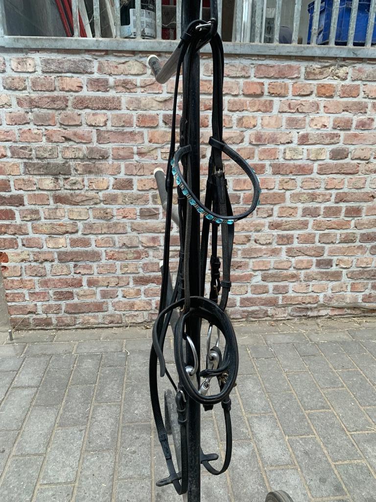 Hoofdstel d-pony zwart, Dieren en Toebehoren, Ophalen of Verzenden, Gebruikt