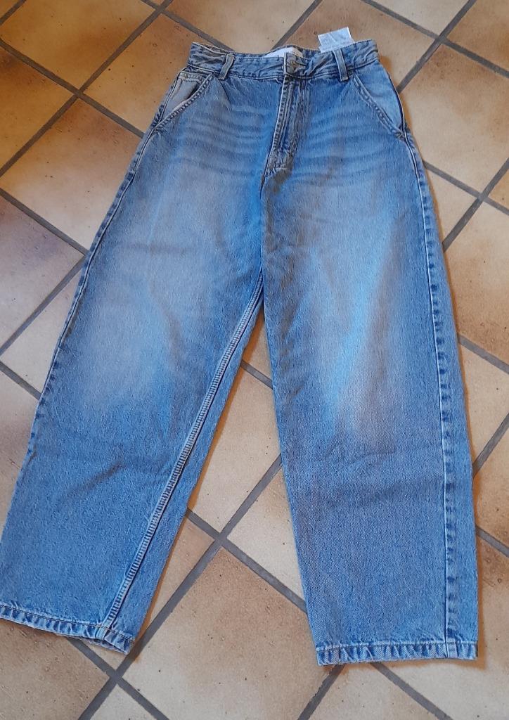 jeans brede  broek mt  eur  32, Broek, Gebruikt, Meisje, Ophalen of Verzenden