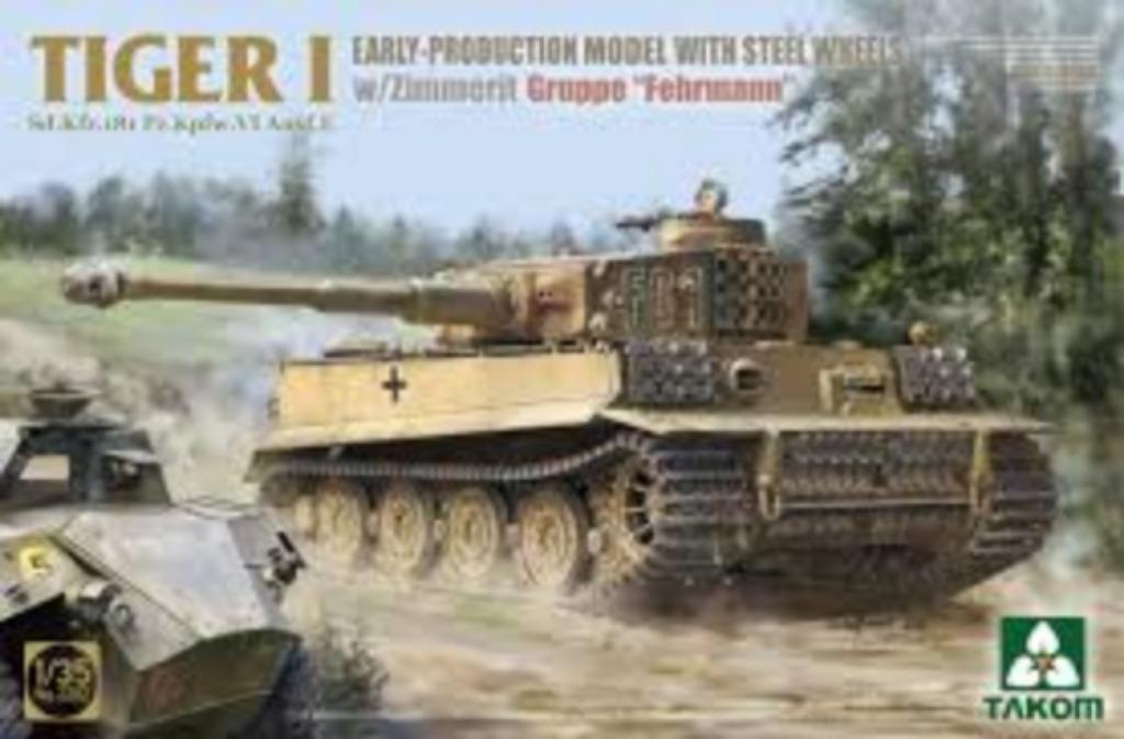 TAKOM 2202 tiger 1 w/zimmerit gruppe " fehrmann " éch. 1/35, Neuf, Autres marques, Tank, Enlèvement ou Envoi