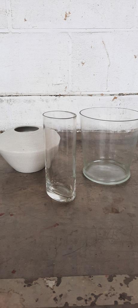 Vazen, Huis en Inrichting, Ophalen, Zo goed als nieuw, Glas