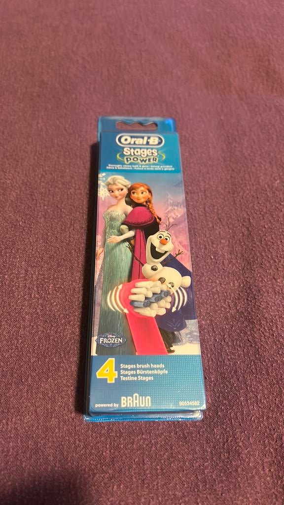 NIEUW - opzetborstels oral b kids frozen, Handtassen en Accessoires, Uiterlijk | Mondverzorging, Ophalen of Verzenden, Nieuw, Opzetborstel