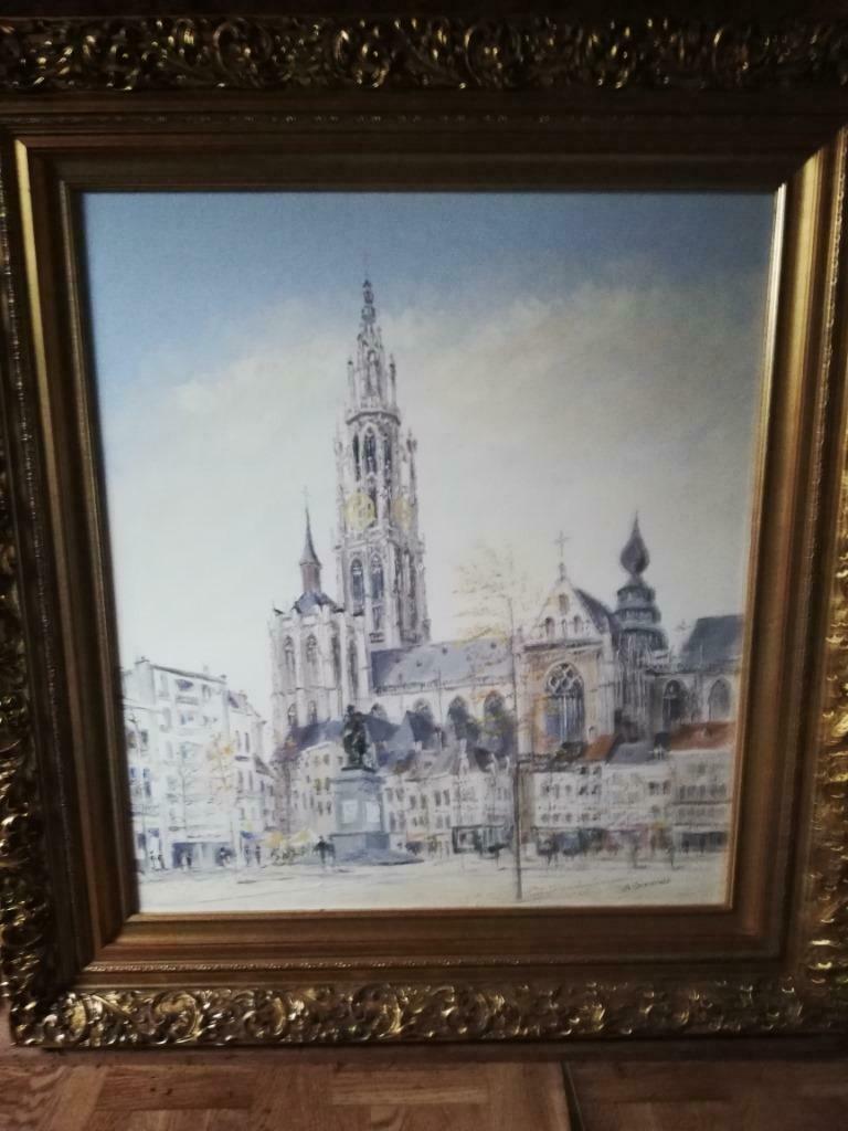 Schilderij Kathedraal van Antwerpen als investering, Ophalen