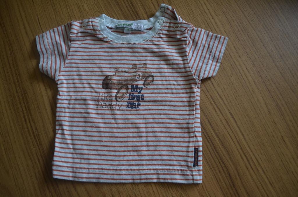 Prémaman T-shirt gestreept My first car like daddy 1m, Jongetje of Meisje, Ophalen of Verzenden, Zo goed als nieuw, Premaman