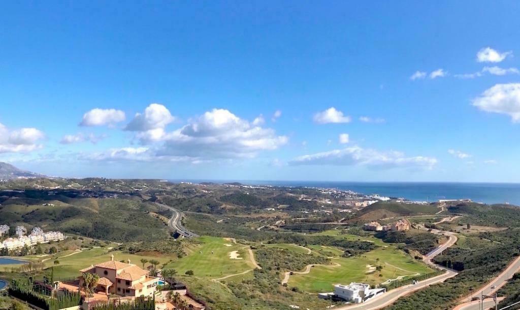 Costa del Sol, Mijas : Knus duplex,  geweldige uitzicht, 5 personen, 2 slaapkamers, Wasmachine, Appartement