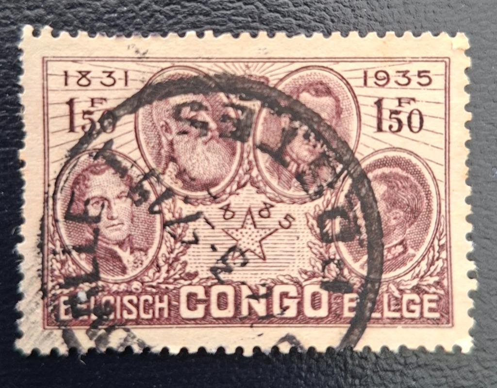 Postzegel Belgisch Congo OBP 187, Ophalen of Verzenden, Gestempeld, Gestempeld