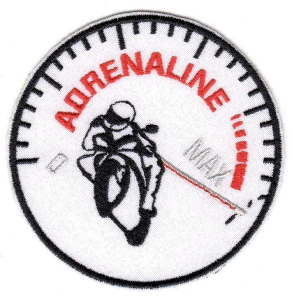Patch Adrenaline - 90 x 90 mm, Motoren, Kleding | Motorkleding, Ophalen of Verzenden, Nieuw zonder kaartje, Jas | textiel