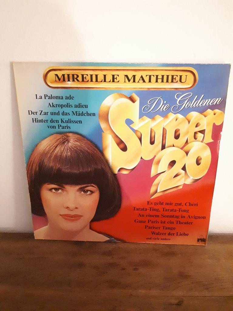 LP : Mireille Mathieu - The Golden et Super 20, CD & DVD, Enlèvement ou Envoi, Comme neuf