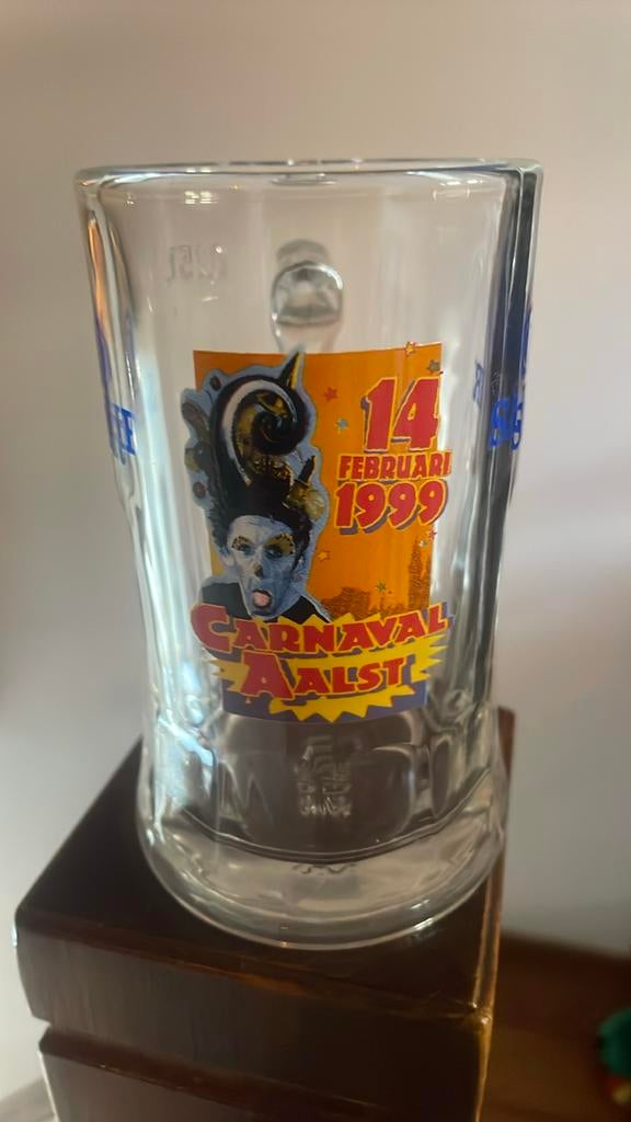Safir bierpot Aalst carnaval 1999., Enlèvement ou Envoi, Neuf, Verre à bière