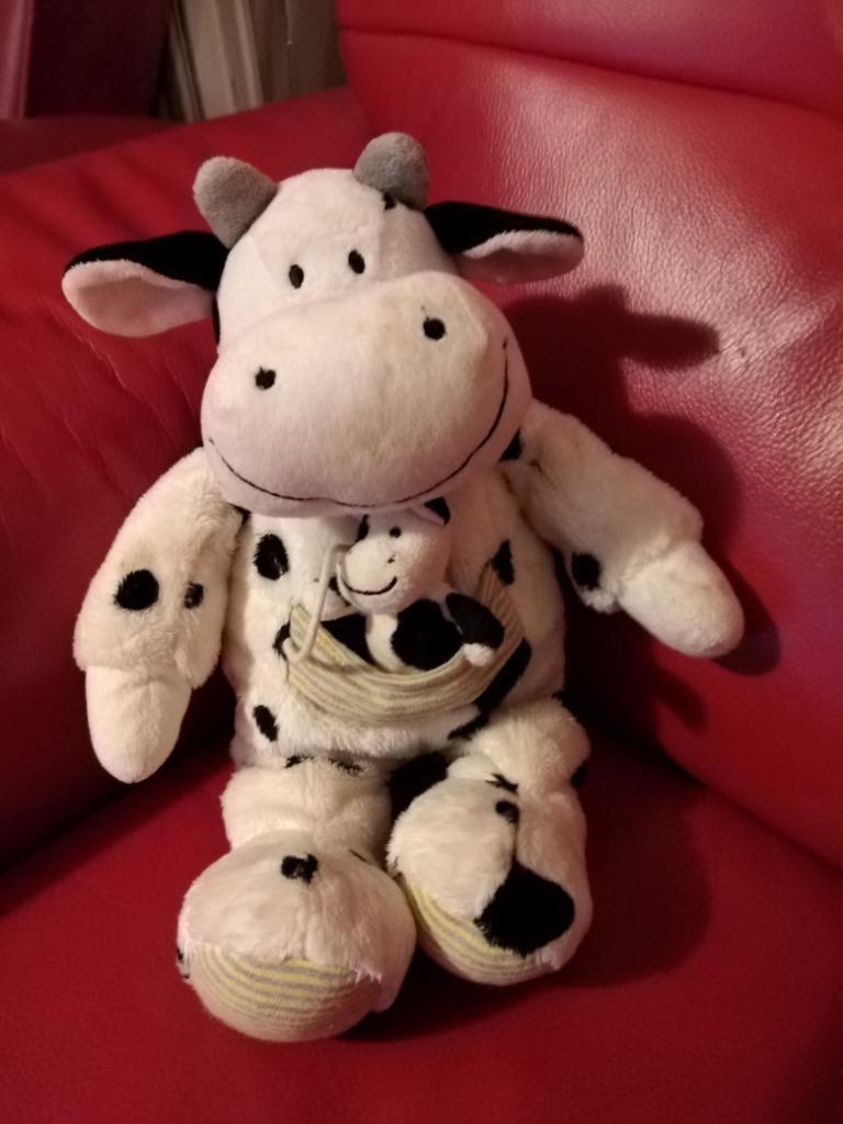knuffel nicotoy  koe met baby(doos 44), Ophalen of Verzenden, Nieuw, Koe