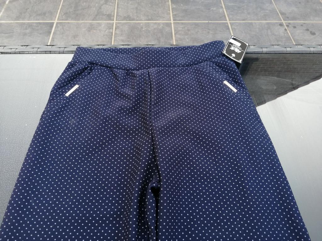 BROEK BLAUW MET STIPPEN MERK M2K  – MAAT XL/XXL - NIEUW, Vêtements | Femmes, Neuf, Taille 46/48 (XL) ou plus grande, Enlèvement ou Envoi