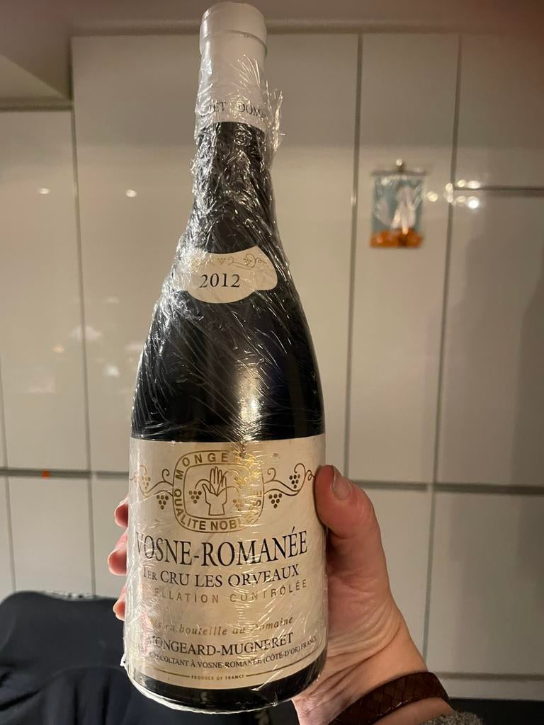 Vosne Romanee les orveaux 2012, Verzamelen, Wijnen, Ophalen, Frankrijk, Zo goed als nieuw, Rode wijn